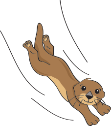 diving otter