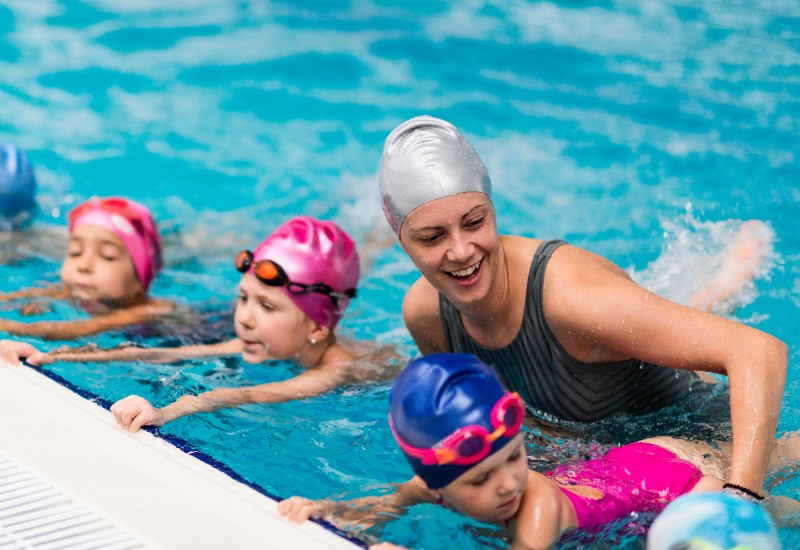 Instructor Helping Nervous Swimmers Build Water Confidence in Huntersville and Charlotte, NC